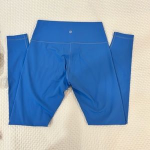 Lululemon wunder under leggings blue nile